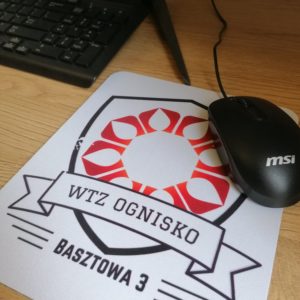 Podkładka pod myszkę z nadrukowanym logo WTZ Basztowa 3