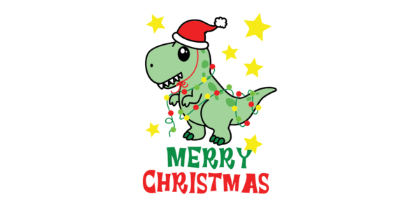 Projekt nadruku na kubek "Merry Christmas T-Rex 1"